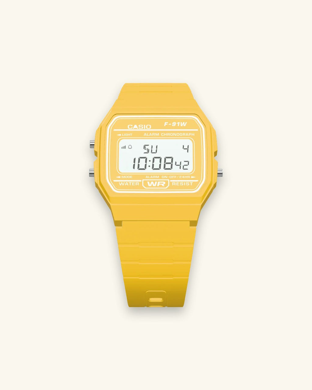 Casio F-91WC-9 Sunflower, front view