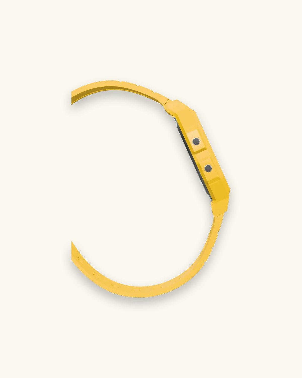 Casio F-91WC-9 Sunflower, side profile