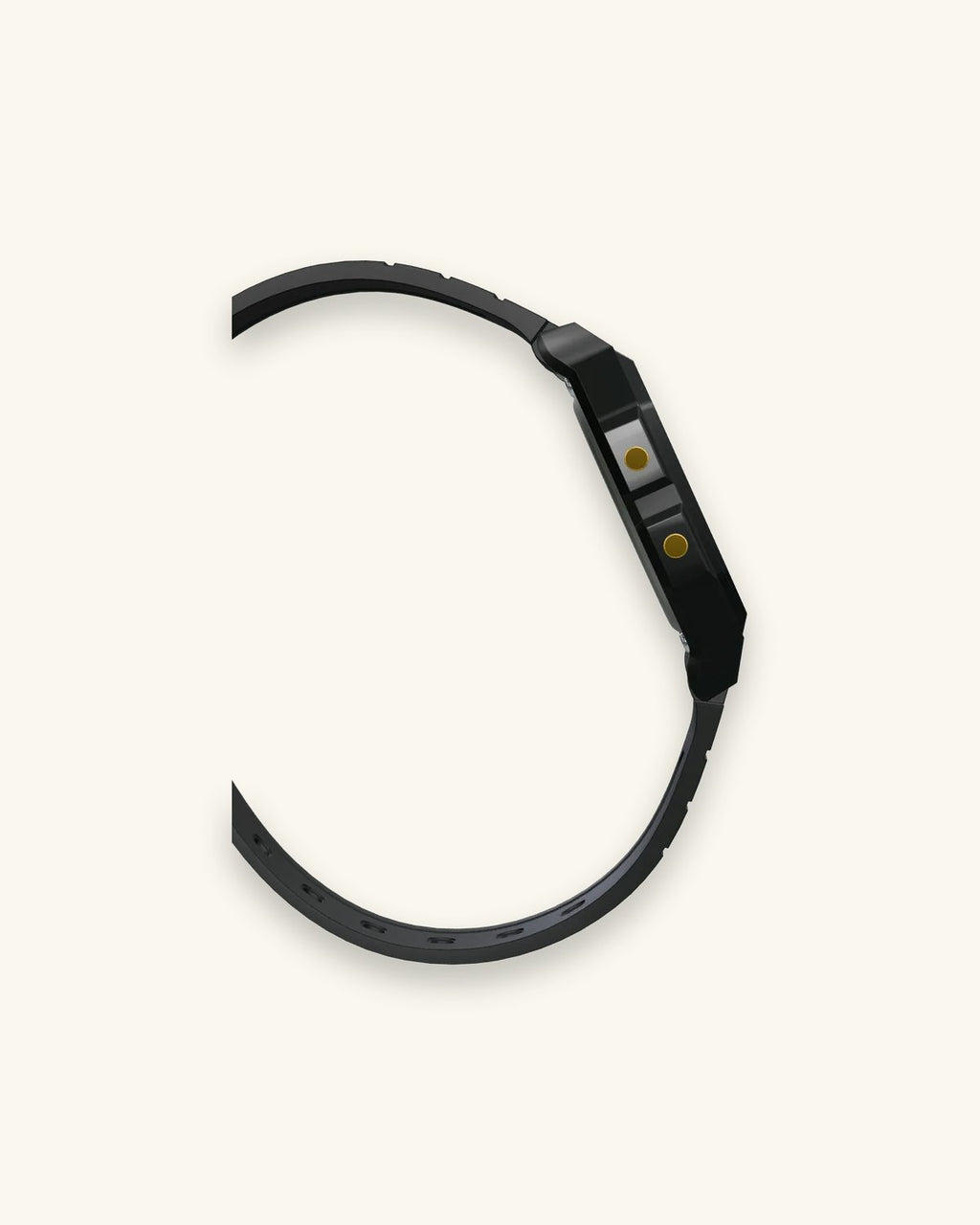 Casio F-91WG-9 Black & Gold, side profile